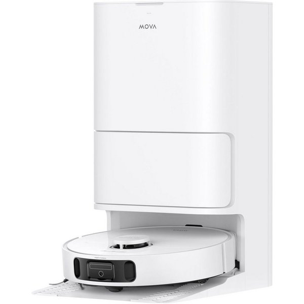 Mova Nass-Trocken-Saugroboter E40 Ultra mit Wischfunktion, 600 W, mit Beutel, 75 Tage saugen ohne Aufwand, Teppicherkennung, 19.000Pa Saugkraft