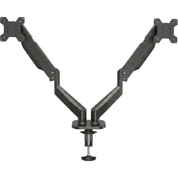 LMG Germany Monitor-Halterung Monitorhalterung für 2 Monitore bis 32 Zoll, je 10 kg, flexibel, (bis 32 Zoll, Gasfeder, VESA 75/100, 360° drehbar, Kabelmanagemen