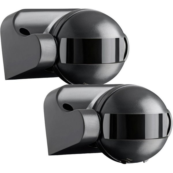 SEBSON Bewegungsmelder Bewegungsmelder Aussen IP44 Aufputz Anthrazit LED geeignet - 2er Set, (2-St)