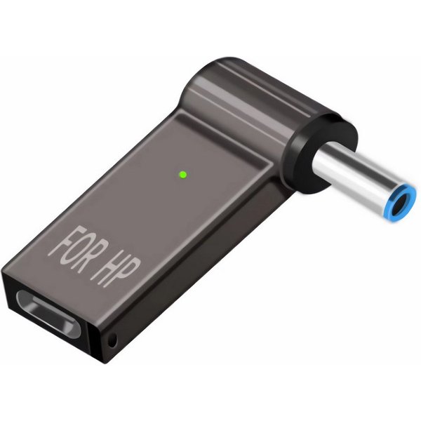 Bolwins C64 USB Typ-C zu DC mit PD Kabel Adapter für HP Laptop St 4,5*3,0mm Computer-Adapter USB-C Buchse zu DC-Stecker 4,5 × 3,0 mm, 0 cm, bis 100W Power Deliv
