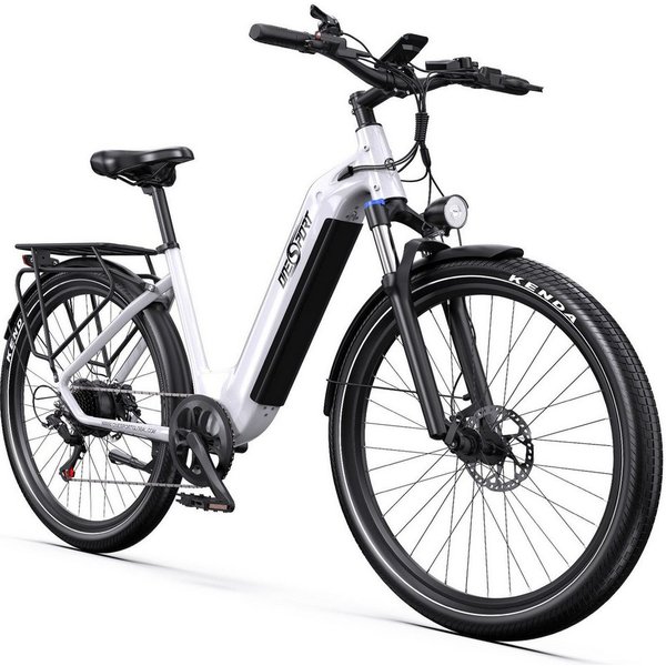 Onesport E-Bike Cityrad e bike für herren 28 zoll 18.2AH 36V 655WH damen 120km E-MBT, 7 Gang SHIMANO, Heckmotor, 655,2 Wh, e bike für damen herren 28 zoll Cityr