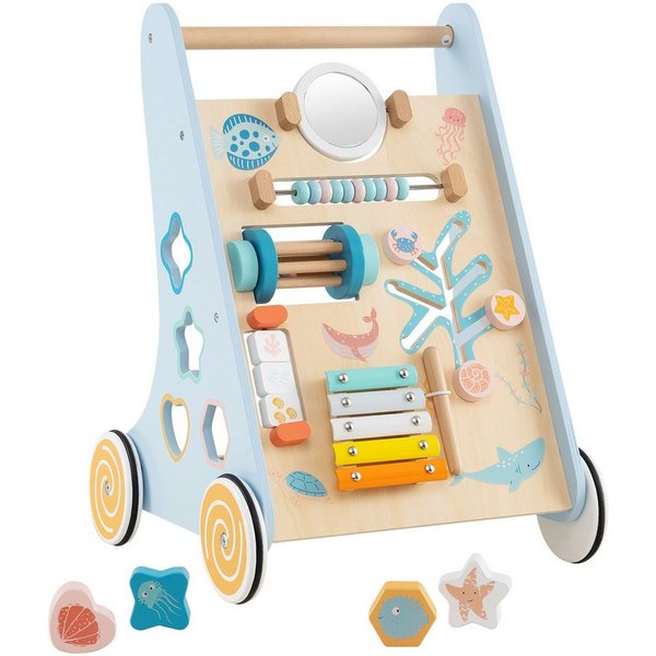 COSTWAY Lauflernwagen, Baby Lauflernhilfe Holz, Montessori, ab 1 Jahr