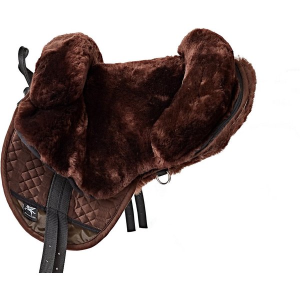 Engel Reitsport Dressursattel Fellsattel aus echtem Lammfell und robustem Steppstoff aufpolsterbar, (1-St)