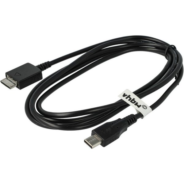 vhbw vhbw USB-C Datenkabel Ersatz für Sony WMC-NW20MU für MP3 Player Schwar USB-Kabel, Kompatibles USB-Hotsync-Kabel für diverse MP3-Player