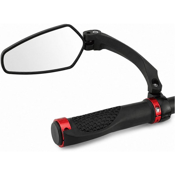 MidGard Fahrradspiegel E-Bike Rückspiegel mit Aluminium-Klemme, Spiegel für Fahrrad-Lenker (1-St), geeignet für Mountainbike, Rennräder, e-Bike usw.