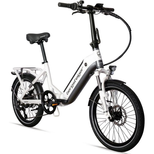 bergsteiger E-Bike London 20 Zoll E-Bike Klapprad mit 250 Watt Motor, Damen, Herren, 7 Gang, Heckmotor, Scheibenbremsen