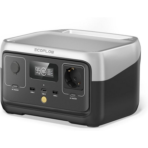 Ecoflow EF ECOFLOW Powerstation RIVER 2, 256Wh Solargenerator, 600W Leistung Powerstation EcoFlow River 2 ECOFLOW RIVER 2 Tragbare Powerstation, 256 Wh LFP Batt