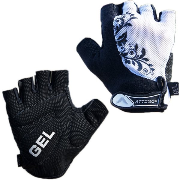 ATTONO Fahrradhandschuhe Damen Sommer Fahrrad Handschuhe: Gel-Polsterung & Air-Mesh