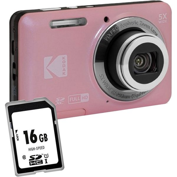 Kodak Pixpro FZ55 pink Digitalkamera Kleines Angebot Kompaktkamera