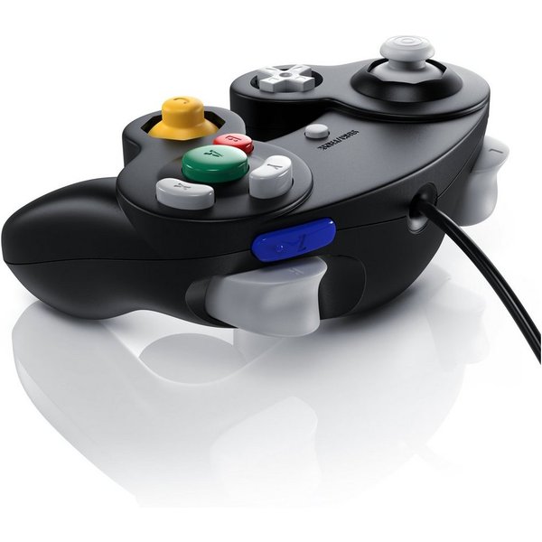 CSL Gamepad/ Joypad für Nintendo GameCube, Wii und Wii U, 1,5m Kabellänge Nintendo-Controller (1 St., Vibrationseffekt 5 Tasten 2 Analogtrigger, Steuerkreuz, Fu