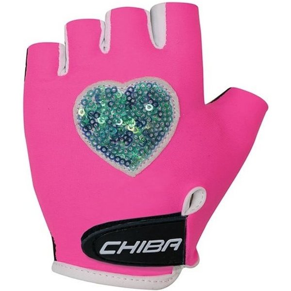 Chiba Fahrradhandschuhe Cool neonpink Kinder - 1 Paar