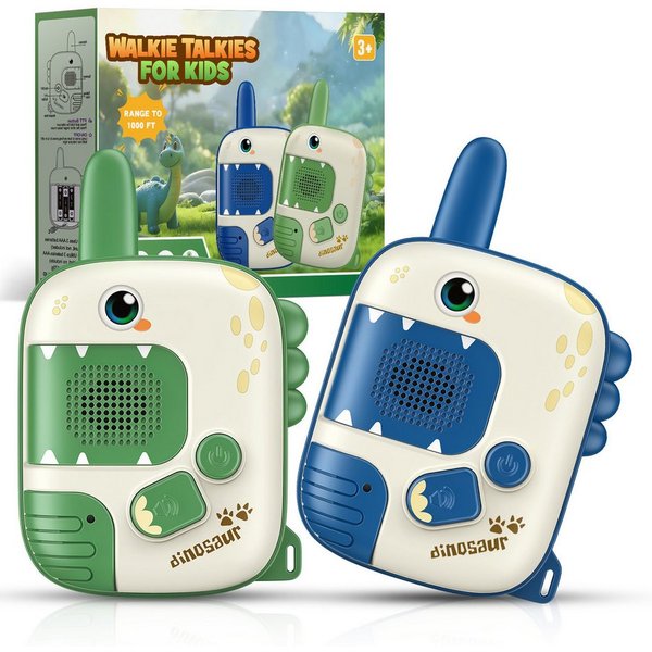 Wootoy Walkie Talkie Funkgeräte Kinder Walkie Talkie Spielzeug klare Sprachübertragung, (mit Reichweite von bis zu ca. 300 m, 2-St., Kompaktes ergonomisches Des