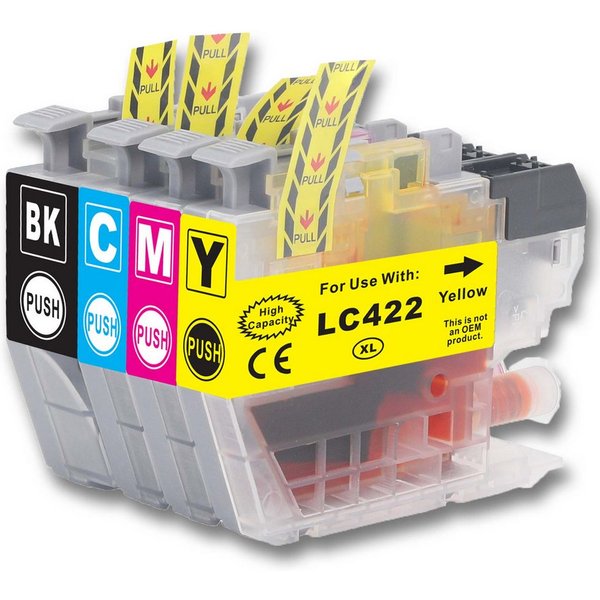Tonerkartusche Gigao LC-422XL Multipack XL kompatibel mit Brother für MFC-J5740DW -, (Kompatibel für Brother MFC-J 5740 DW LC-422 XL), DWE