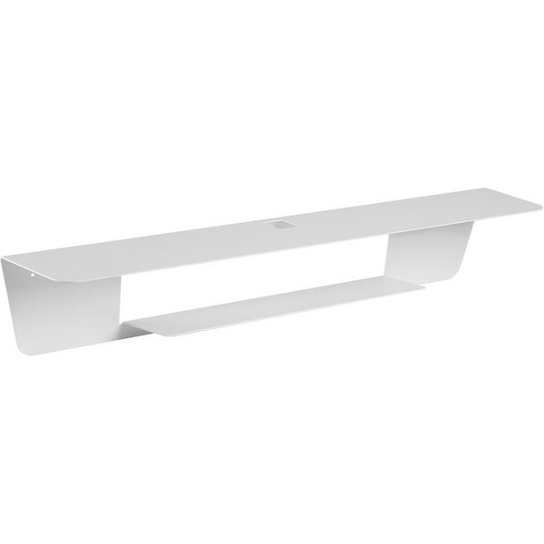 RICOO Soundbar-Halterung Soundbar Wandhalterung für alle Soundbards LH059-W, (1 Stk. Soundbar Wandhalterung weiss, 1-tlg., 1x Universalhalterung unter dem TV od