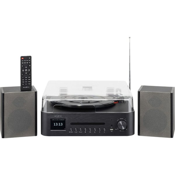 Reflexion HIF2082DAB Plattenspieler (Bluetooth, DAB+, UKW, CD, Bluetooth, Großes 2,8" TFT-Farbdisplay)