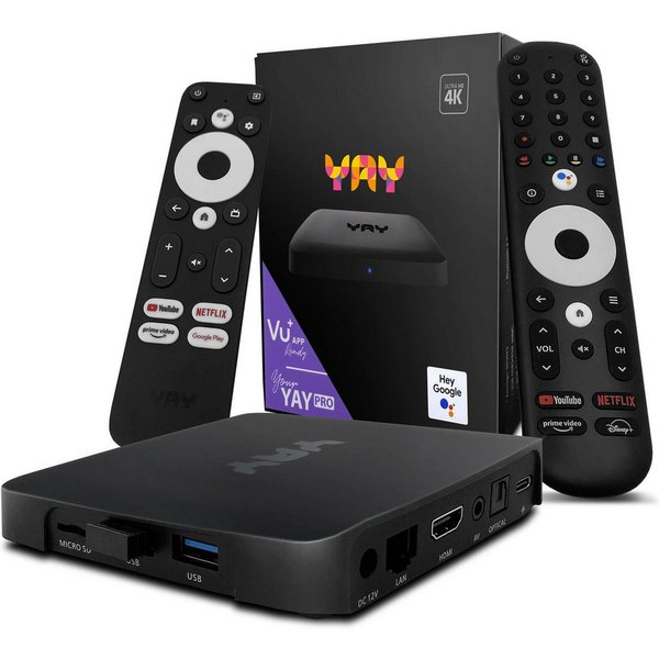 VU+ Streaming-Box VU+ YAY GO PRO Android TV 4K UHD Streaming Box