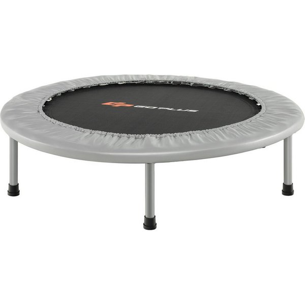 COSTWAY Fitnesstrampolin φ97cm Trampolin, bis 150kg belastbar