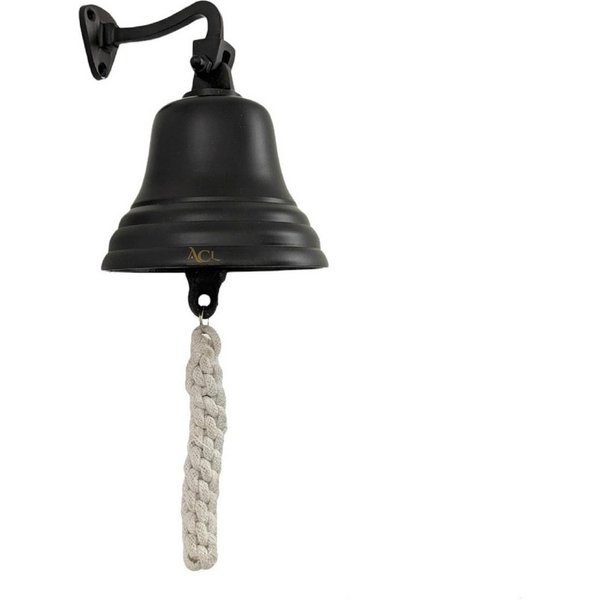 ASSORTED Glocke Vintage Wandglocke aus Messing – schwarze Glocke für Bar und Deko,Vintage Wandglocke aus schwarzem Messing für Bar, Wand und Dekoration, Vintage