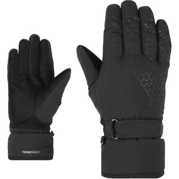 Ziener Skihandschuhe KISAR-Z AQUASHIELD® DAMEN wasserdicht, winddicht, atmungsaktiv, warm, weiches Fleece-Futter
