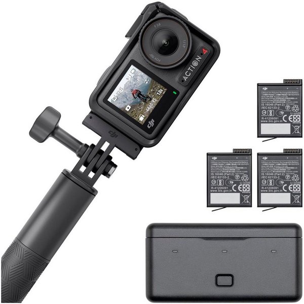 DJI Osmo Action 4 Adventure Combo Camcorder (4K Ultra HD, WLAN (Wi-Fi), Bluetooth)