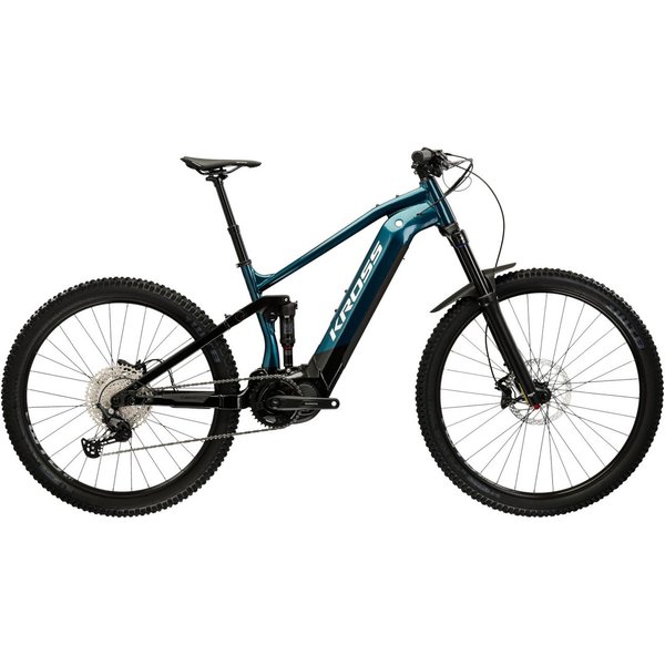 Kross E-Bike Mountainbike E-MTB Grist Boost 2.0 630 29" türkis 12 Gänge - Shimano Mittelmotor, 12 Gang Shimano DEORE M6100 Schaltwerk, Kettenschaltung, Mittelmo