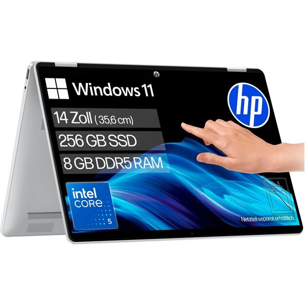 HP OmniBook 5 Flip 14-fp0250ngx Convertible Notebook (35,56 cm/14 Zoll, Intel Core 5 120U, Intel Graphics, 8 GB, 256 GB SSD)