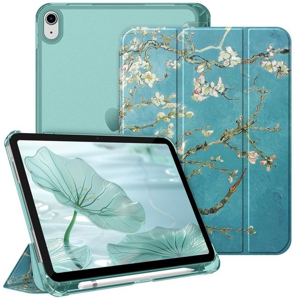 Fintie Tablet-Hülle für iPad 11 Generation 11‘’ 2025 (A16), iPad 10 Generation 10.9'' 2022, ultradünn, mit Stifthalter, transparenter Rückseite, Auto Schlaf/Wac