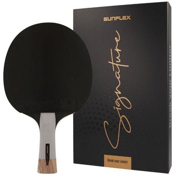 Sunflex Tischtennisschläger SIGNATURE ZENO, ITTF zertifizierter Zeno Belag, Magnetverschluss
