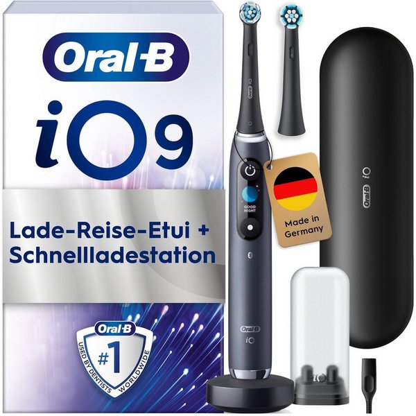 Oral-B Elektrische Zahnbürste Elektrische Zahnbürste iO Series 9N mit Farbdisplay, 7 Putzmodi, Black