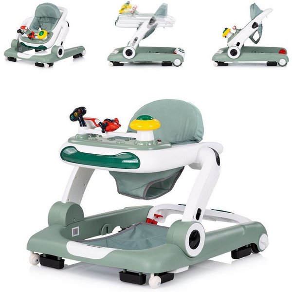 Chipolino Lauflernhilfe little Explorer 4 in 1, Musikpanel, Activity-Center, Silikon-Stopper, höhenverstellbar