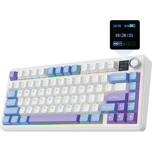 nsihing AULA F75 Max Mechanische Gaming Tastatur, RGB, Hot Swap, Kabellos Gaming-Tastatur