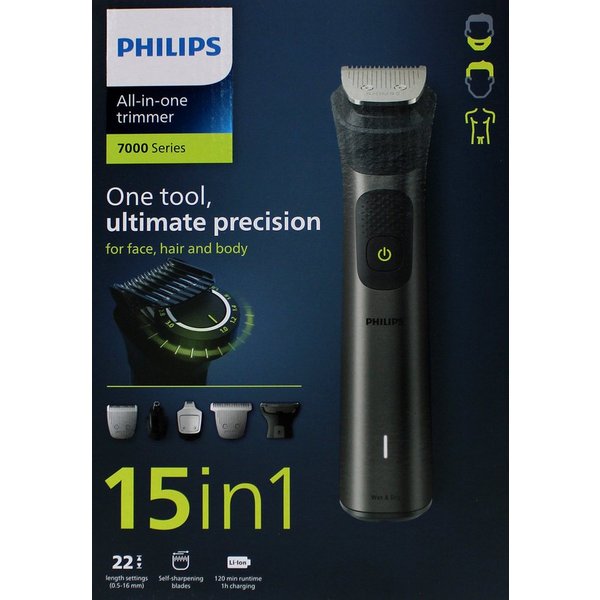 Philips Körper- und Bikinitrimmer Philips MG7940/15 Series 7000 All-in-One Trimmer mit 15 Aufsätzen