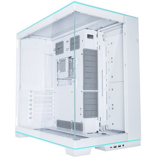 Lian Li PC-Gehäuse O11D EVO RGB - Midi Tower - Tempered Glass - weiß