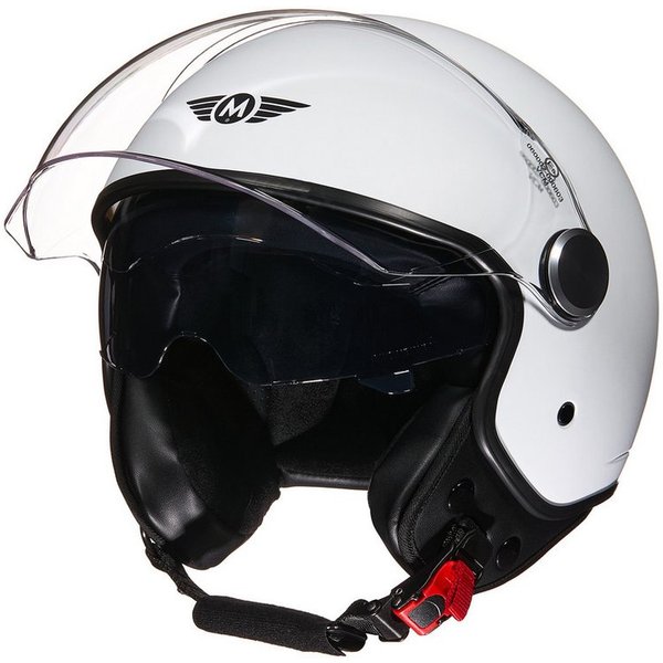 MOTO HELMETS Motorradhelm Jethelm Motorradhelm, Helm für Motorrad & Roller, Schnellverschluss, Sonnenvisier, nur 1050g