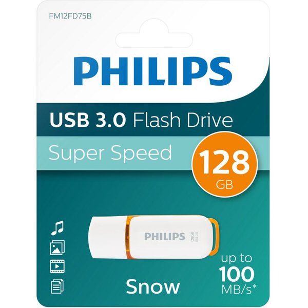 Philips Philips USB Stick 3.0 Snow 128 GB USB-Stick (USB USB 3.0, Schnelle Geschwindigkeit)