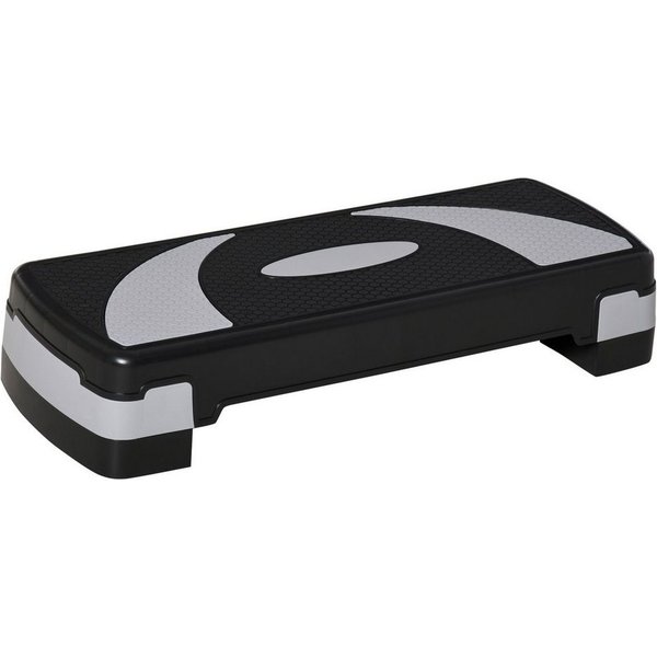 HOMCOM Stepper Steppbrett höhenverstellbar mit 3 Stufen (10/15/20 cm) (Fitness Heimtrainer, 1-tlg., Aerobic-Stepper), für Indoor Outdoor Belastbarkeit bis 150 k