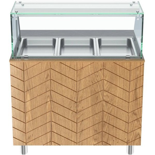 Gastronics Pizzaofen Bain Marie Warmtheke Premium 107 x 80 x 145 cm schwarzer Compact LED