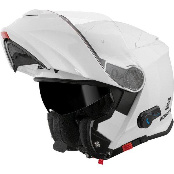 Bogotto Motorradhelm H271 BT Bluetooth Klapphelm, Integriertes Kommunikationssystem,geeignet Für Brillenträger,vorb