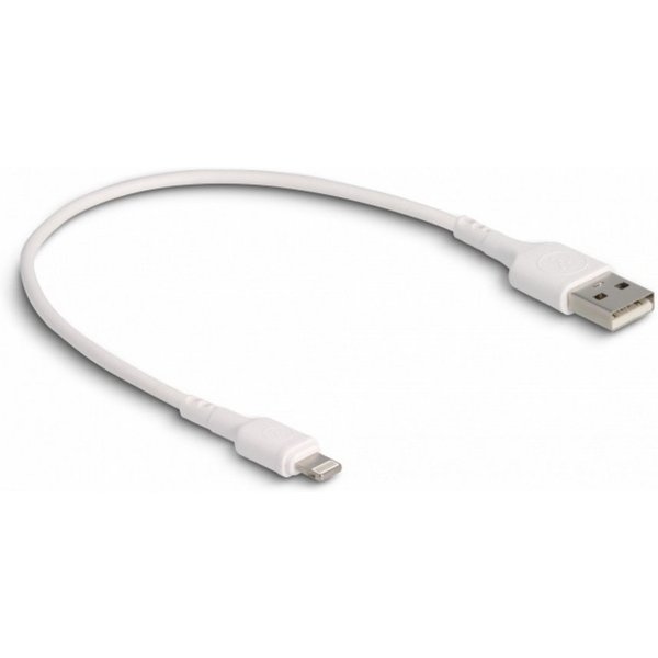 Delock Delock USB-Ladekabel USB 2.0 Apple Lightning Stecker, USB-A Stecker 0 USB-Kabel, (30.00 cm)