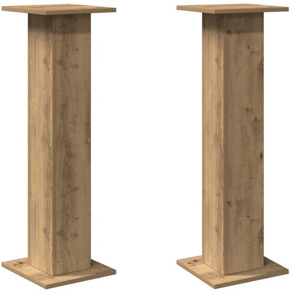 vidaXL Lautsprecherständer Lautsprecherständer 2 Stk. Artisan-Eiche 30x30x95 cm, (2-tlg)