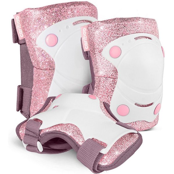 Cariboo Protektoren-Set Kinder-Protektorenset CARIBOO BALLERINA 3x2 Glitzer