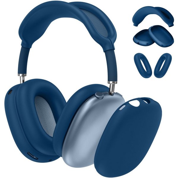 Fintie Kopfhörer-Schutzhülle 3-in-1 Silikonhülle für AirPods Max 2(2026) & AirPods Max 1(2020/2024), Weiche Kratzfeste Hüllen für Ohrpolster, Ohrmuscheln und Ko