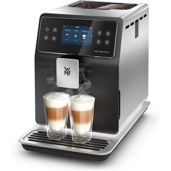 WMF Kaffeevollautomat Perfection 880L, 18 Getränkespezialitäten, Double Thermoblock, Edelstahl-Mahlwerk