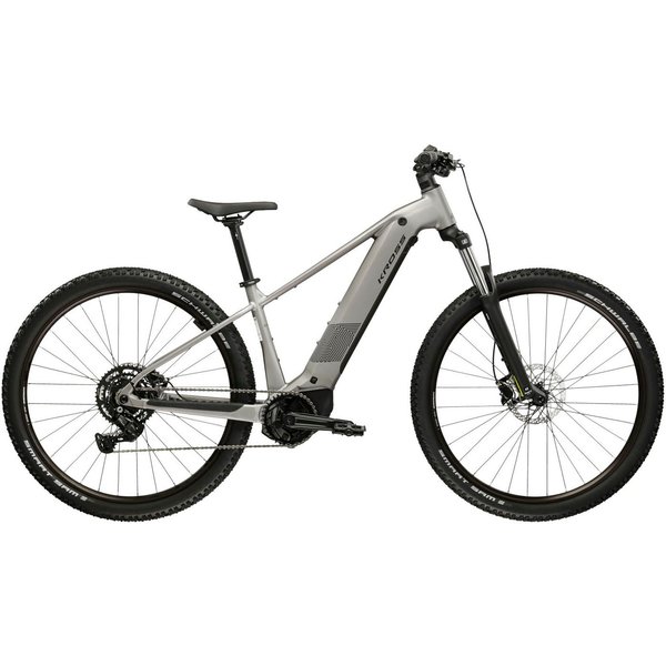 Kross E-Bike Mountainbike Influx Hybrid 2.0 16,7Ah / BOSCH 600 Wh 29" silber 9 Gänge 2026, 9 Gang Shimano CUES U4000 Schaltwerk, Kettenschaltung, Mittelmotor, 6