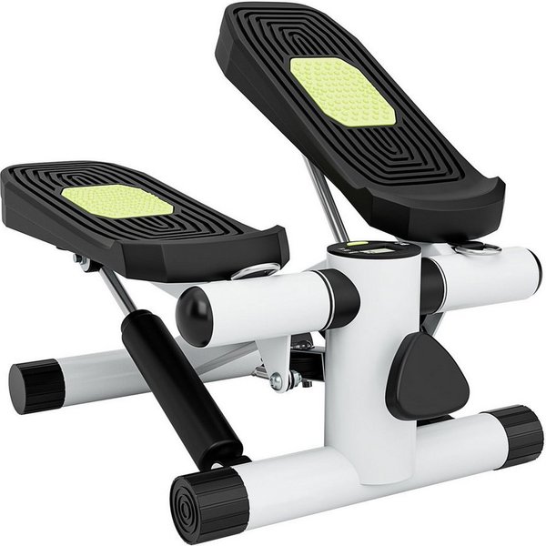 COSTWAY Mini-Stepper Mit Widerstandsband, unterwegs Fitnessgerät für zuhause