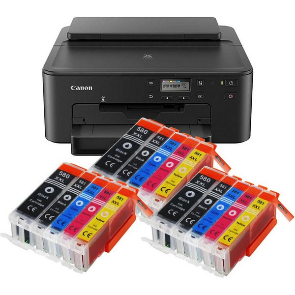 Canon Canon Pixma TS705a Tintenstrahldrucker mit 15 kompatiblen XXL Patronen Tintenstrahldrucker