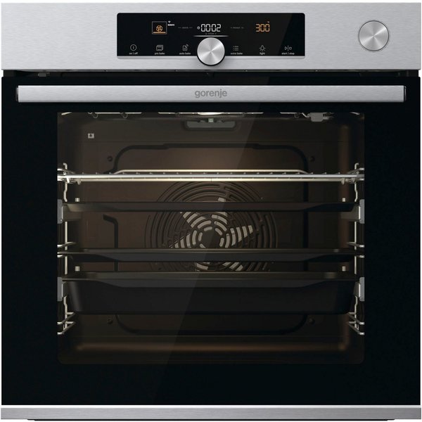 GORENJE Pyrolyse Backofen BPSA 6747, Pyrolyse-Selbstreinigung, Pyrolyse, 2fach Teleskopauszug, Wassertank für Dampf, AirFry-Funktion