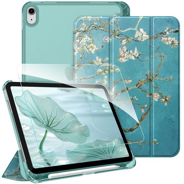 Fintie Tablet-Hülle für iPad 11 Generation 11'' 2025 (A16), iPad 10 Generation 10.9'' 2022, mit Schutzfolie, matt durchsichtige Rückseite Case mit Stifthalter