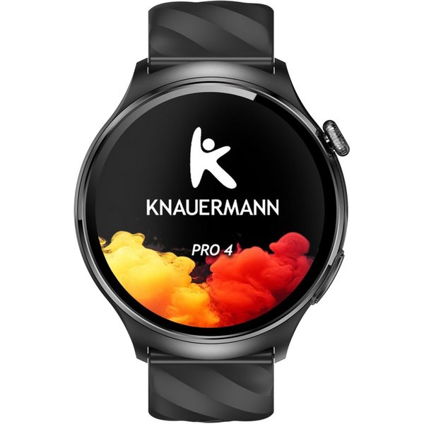 Knauermann PRO 4 (2026) Gesundheitsuhr mit Anruf & SOS Funktion Smartwatch, EKG-Gesundheitsuhr mit 2 Wochen Akkulaufzeit