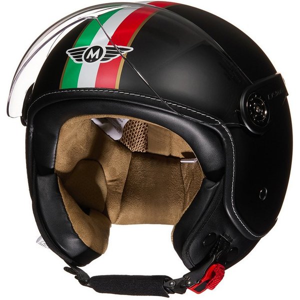MOTO HELMETS Motorradhelm Jethelm Motorradhelm, Helm für Motorrad, Roller & Scooter, Schnellverschluss, nur 1050g